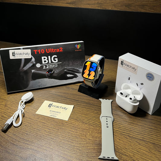 عرض الفخامة ساعة ايربودز واستراب هدية