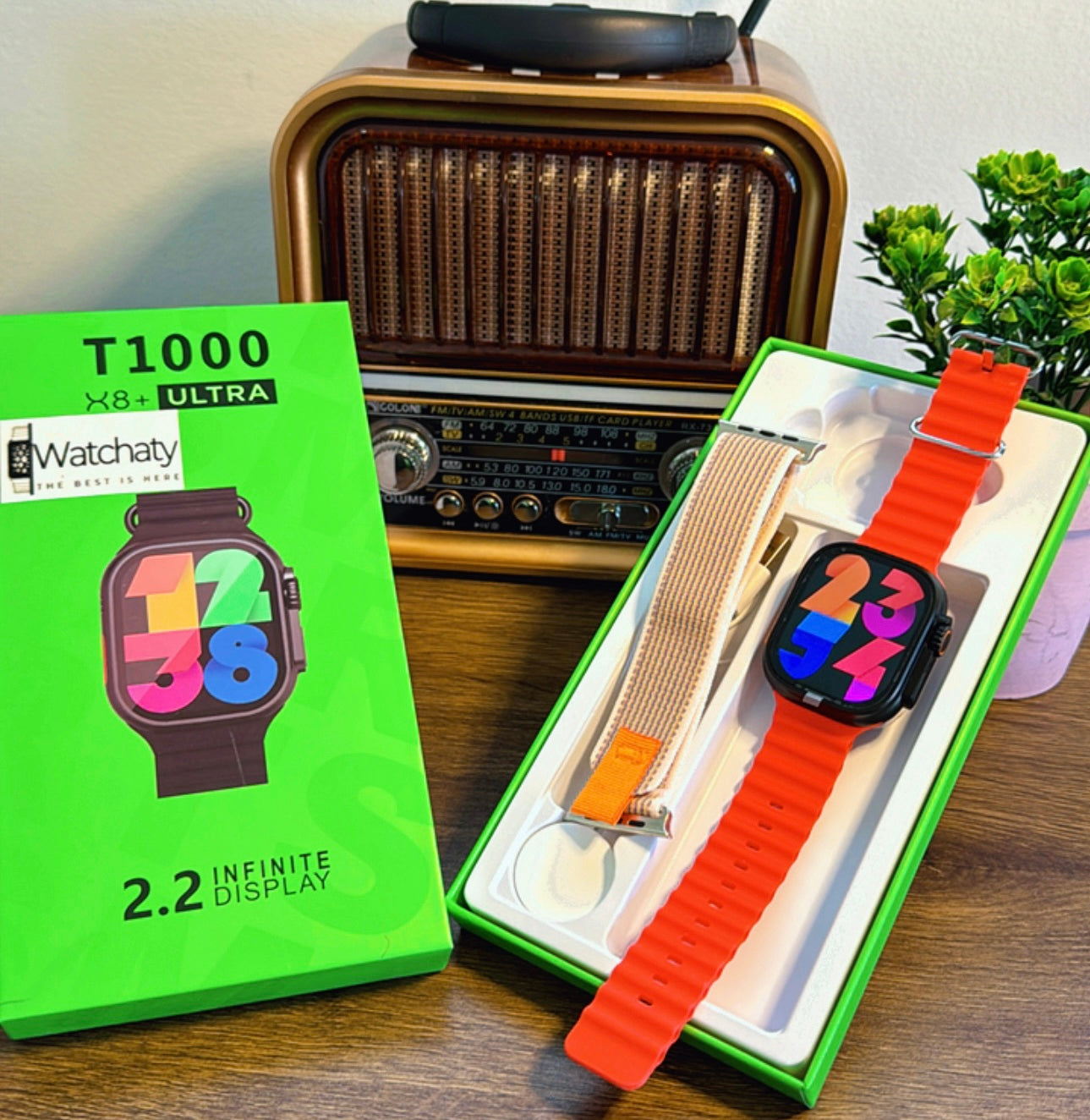 ساعة T1000 Ultra 2 الذكية - شكل ساعة Apple Ultra 2