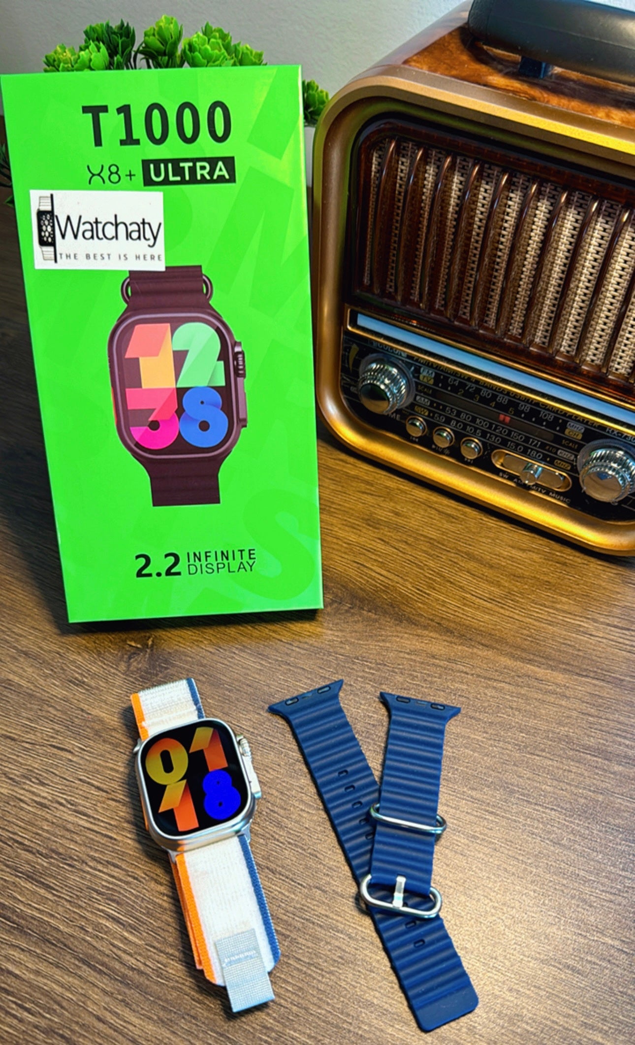 ساعة T1000 Ultra 2 الذكية - شكل ساعة Apple Ultra 2