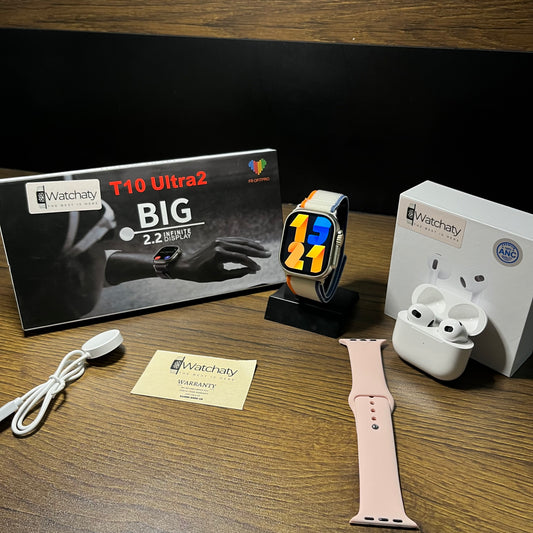 عرض الفخامة ساعة ايربودز واستراب هدية